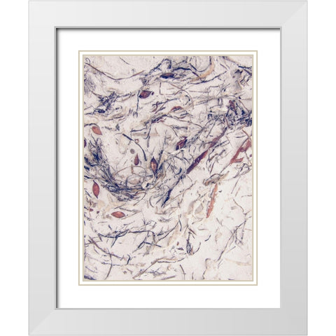 Shells 2 White Modern Wood Framed Art Print with Double Matting by Urban Epiphany