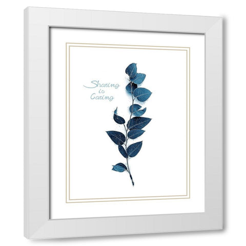 Tiny Branch Baltic Sea White Modern Wood Framed Art Print with Double Matting by Urban Epiphany
