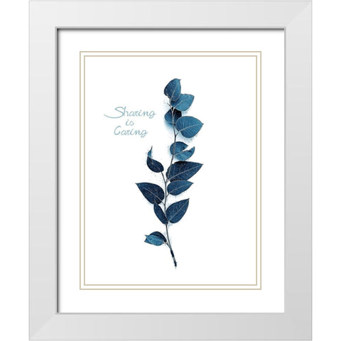 Tiny Branch Baltic Sea White Modern Wood Framed Art Print with Double Matting by Urban Epiphany