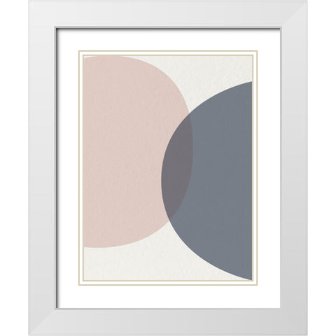 Mid Century Soft Luxe 3 White Modern Wood Framed Art Print with Double Matting by Urban Epiphany