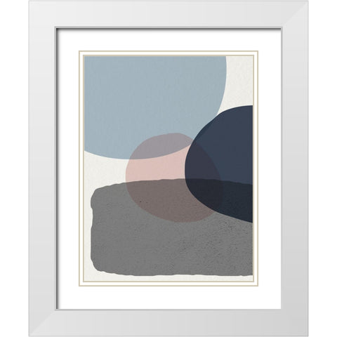 Mid Century Soft Luxe 6 White Modern Wood Framed Art Print with Double Matting by Urban Epiphany