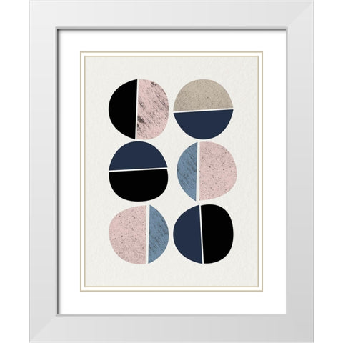 Mid Century Soft Luxe 10 White Modern Wood Framed Art Print with Double Matting by Urban Epiphany