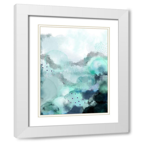 Evolving Ocean 2 White Modern Wood Framed Art Print with Double Matting by Urban Epiphany