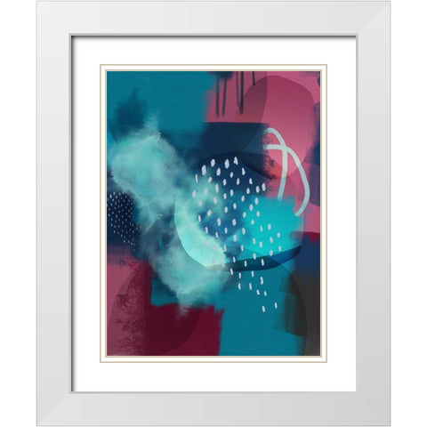 Bohemian Mix White Modern Wood Framed Art Print with Double Matting by Urban Epiphany