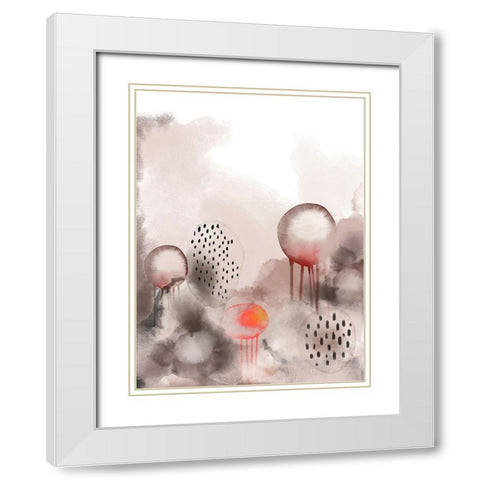 Togetherness White Modern Wood Framed Art Print with Double Matting by Urban Epiphany