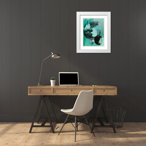 Still Tones White Modern Wood Framed Art Print with Double Matting by Urban Epiphany