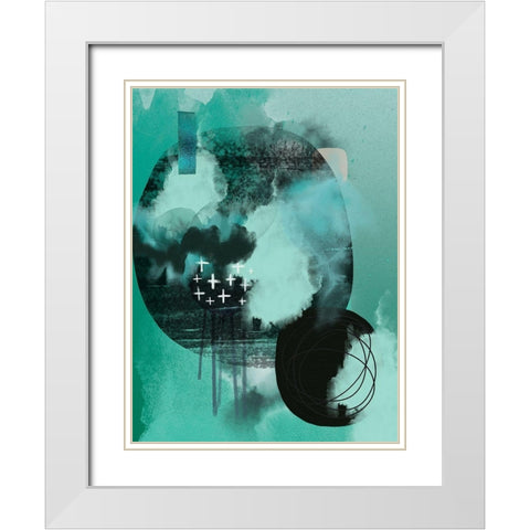 Still Tones White Modern Wood Framed Art Print with Double Matting by Urban Epiphany