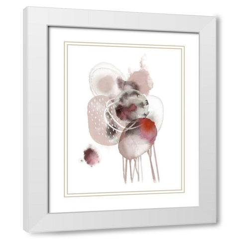 Sensetive Space White Modern Wood Framed Art Print with Double Matting by Urban Epiphany