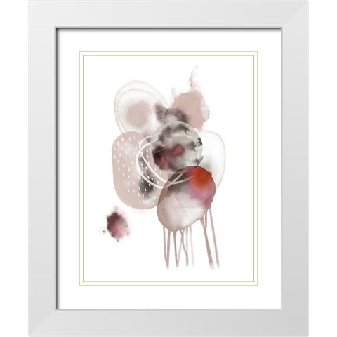 Sensetive Space White Modern Wood Framed Art Print with Double Matting by Urban Epiphany
