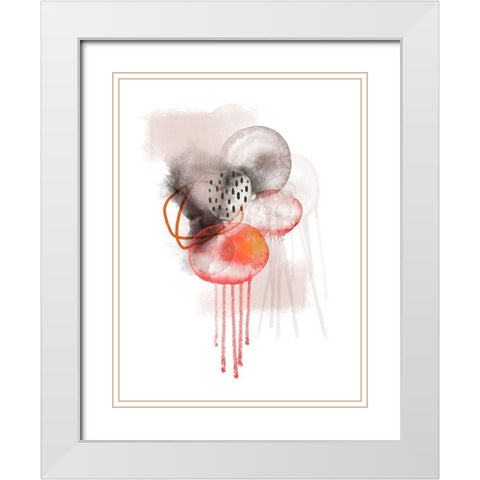 Neutral Space White Modern Wood Framed Art Print with Double Matting by Urban Epiphany