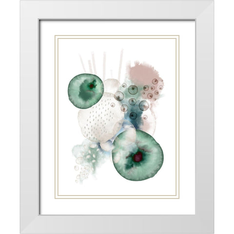 Ocean of Harmony White Modern Wood Framed Art Print with Double Matting by Urban Epiphany