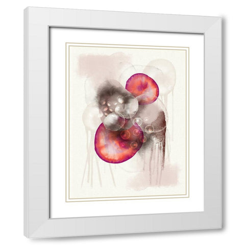 Warm Unity 1 White Modern Wood Framed Art Print with Double Matting by Urban Epiphany