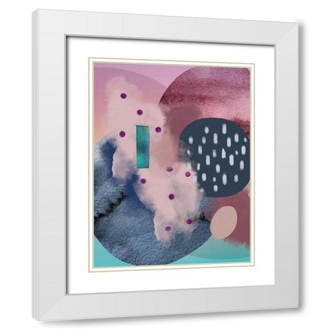 Floating 2 White Modern Wood Framed Art Print with Double Matting by Urban Epiphany