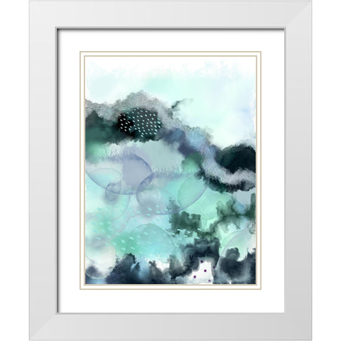 Evolving Ocean New 2 White Modern Wood Framed Art Print with Double Matting by Urban Epiphany