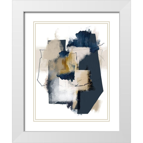 Unexpected Reality Neutral Tones White Modern Wood Framed Art Print with Double Matting by Urban Epiphany