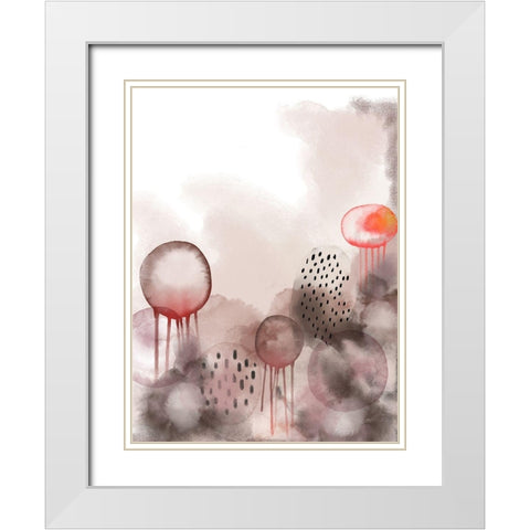 Harmonious White Modern Wood Framed Art Print with Double Matting by Urban Epiphany