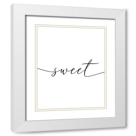 Sweet Dreams 1 White Modern Wood Framed Art Print with Double Matting by Urban Epiphany