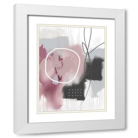 I Heart You White Modern Wood Framed Art Print with Double Matting by Lula Bijoux and Company