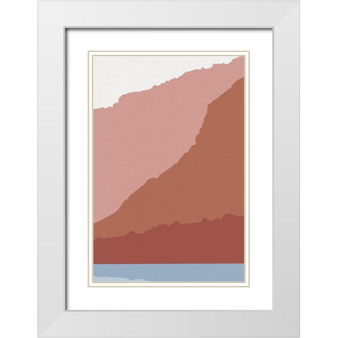 Canyon Views 3 White Modern Wood Framed Art Print with Double Matting by Urban Epiphany
