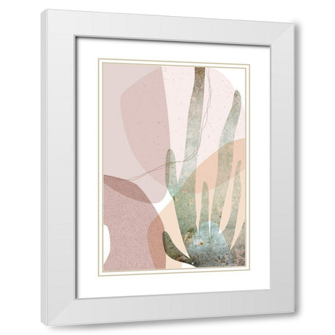 Dusty Desert Collage 2 White Modern Wood Framed Art Print with Double Matting by Urban Epiphany