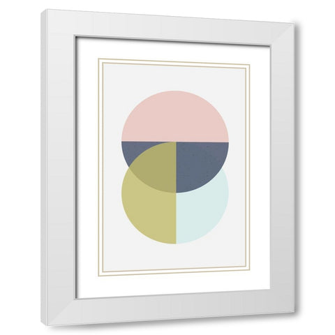 Iconic Mid Century 2 White Modern Wood Framed Art Print with Double Matting by Urban Epiphany