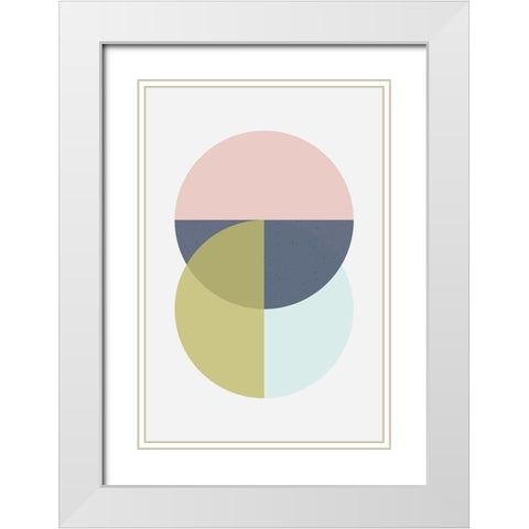 Iconic Mid Century 2 White Modern Wood Framed Art Print with Double Matting by Urban Epiphany