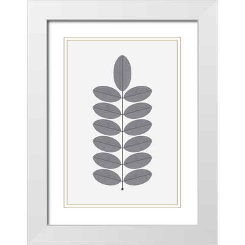Iconic Mid Century 3 White Modern Wood Framed Art Print with Double Matting by Urban Epiphany