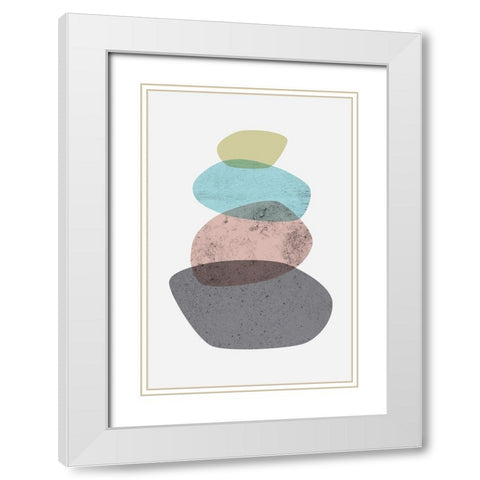 Iconic Mid Century 4 White Modern Wood Framed Art Print with Double Matting by Urban Epiphany