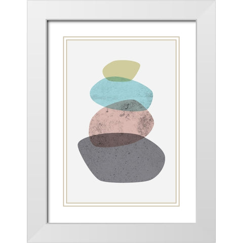 Iconic Mid Century 4 White Modern Wood Framed Art Print with Double Matting by Urban Epiphany