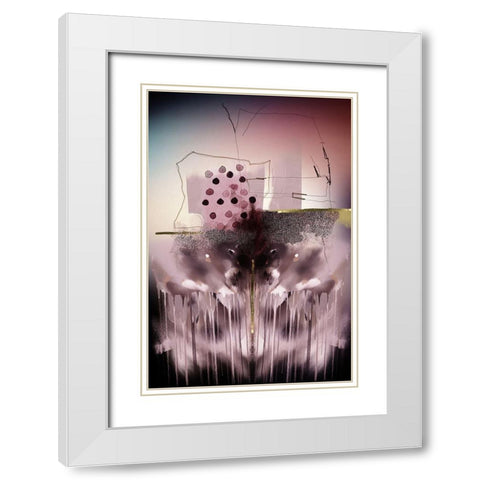 Analysis of Life 1 White Modern Wood Framed Art Print with Double Matting by Urban Epiphany
