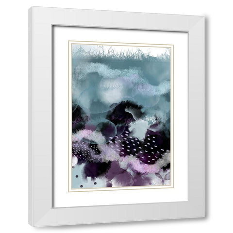 Evolving Ocean Part 1 White Modern Wood Framed Art Print with Double Matting by Urban Epiphany