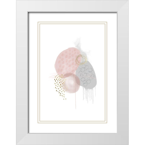 Hope White Modern Wood Framed Art Print with Double Matting by Urban Epiphany