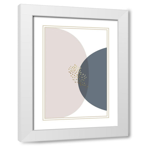 Neutral Tones 2 White Modern Wood Framed Art Print with Double Matting by Urban Epiphany
