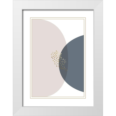 Neutral Tones 2 White Modern Wood Framed Art Print with Double Matting by Urban Epiphany