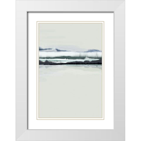New Horizons 1 White Modern Wood Framed Art Print with Double Matting by Urban Epiphany