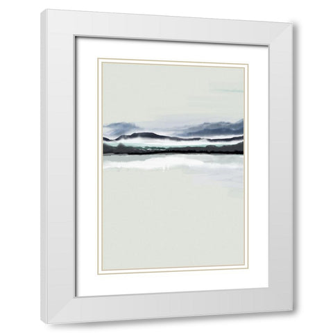 New Horizons 2 White Modern Wood Framed Art Print with Double Matting by Urban Epiphany
