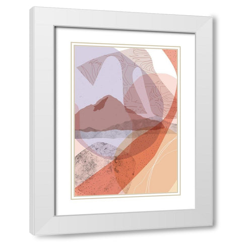 Dusty Desert 1 White Modern Wood Framed Art Print with Double Matting by Urban Epiphany