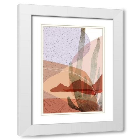 Dusty Desert 4 White Modern Wood Framed Art Print with Double Matting by Urban Epiphany
