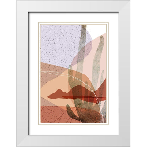 Dusty Desert 4 White Modern Wood Framed Art Print with Double Matting by Urban Epiphany