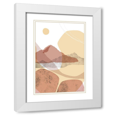 Dusty Desert 7 White Modern Wood Framed Art Print with Double Matting by Urban Epiphany