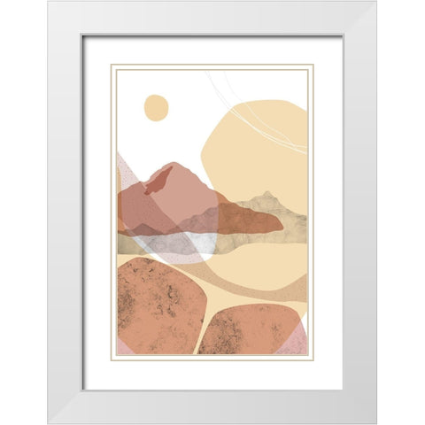 Dusty Desert 7 White Modern Wood Framed Art Print with Double Matting by Urban Epiphany