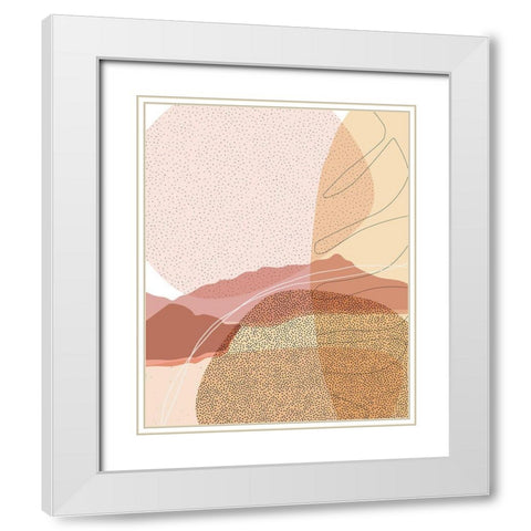 Moonless Desert 1 White Modern Wood Framed Art Print with Double Matting by Urban Epiphany
