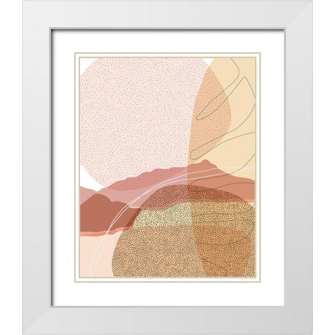 Moonless Desert 1 White Modern Wood Framed Art Print with Double Matting by Urban Epiphany