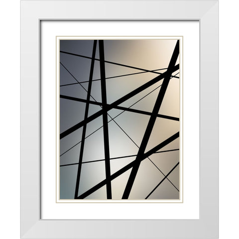 Neutral Tones 1 White Modern Wood Framed Art Print with Double Matting by Urban Epiphany