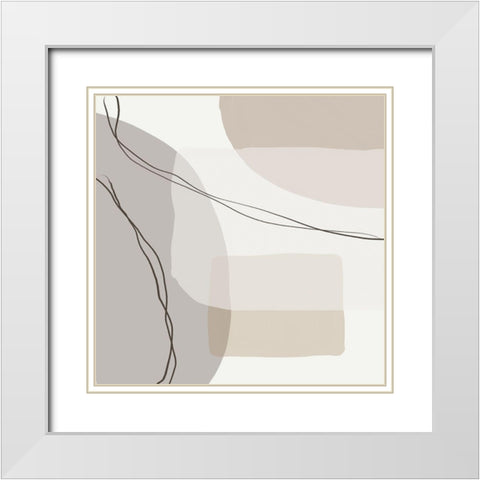 Peaceful 2 White Modern Wood Framed Art Print with Double Matting by Urban Epiphany