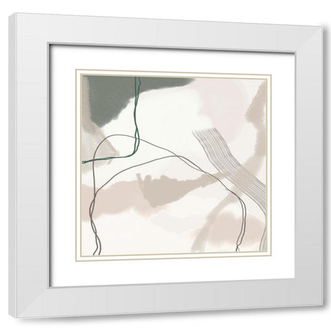 Poise 2 White Modern Wood Framed Art Print with Double Matting by Urban Epiphany
