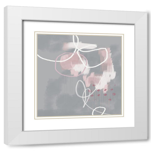 Current Mood White Modern Wood Framed Art Print with Double Matting by Urban Epiphany