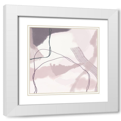 Poise 2 White Modern Wood Framed Art Print with Double Matting by Urban Epiphany