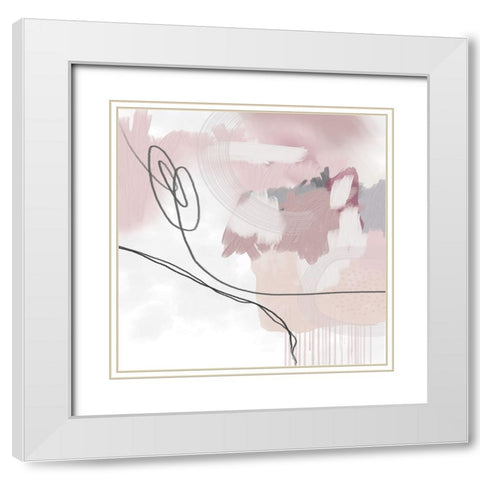 Note To Self White Modern Wood Framed Art Print with Double Matting by Urban Epiphany