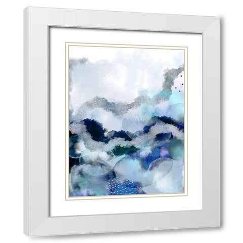 Evolving White Modern Wood Framed Art Print with Double Matting by Urban Epiphany
